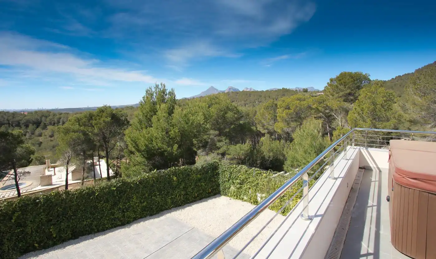 Terraza de Casa adosada de alquiler en Altea con Aire acondicionado, Calefacción y Jardín privado