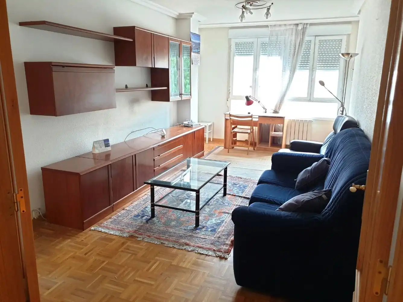 Living room of Flat for rent in Palencia Capital  with Heating, Parquet flooring and Storage room