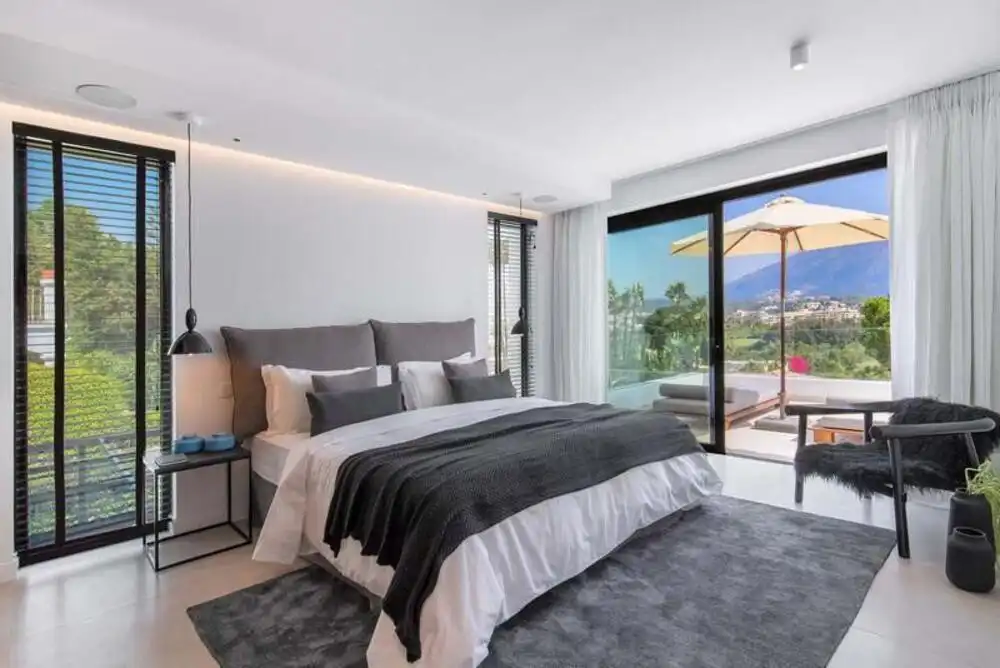 Bedroom of Houses for rent in Marbella  with Air Conditioner, Terrace and Swimming Pool