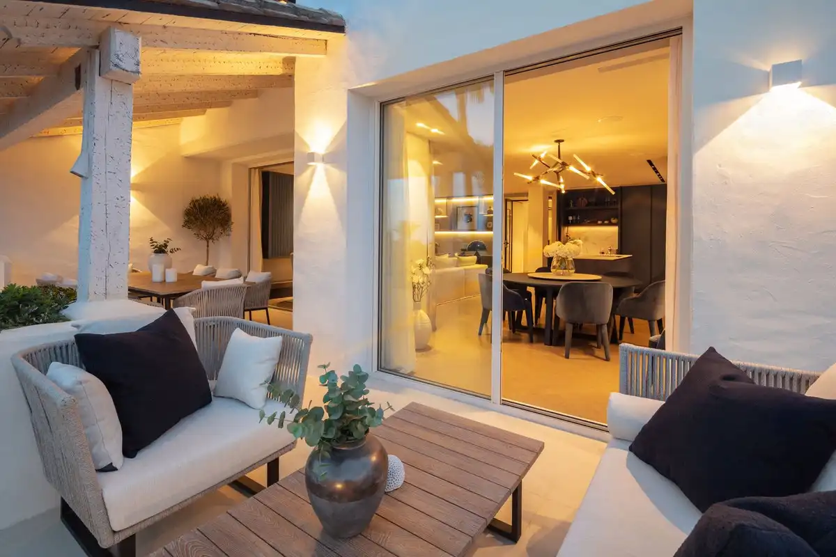 Terrace of Duplexes for sale in Marbella  with Air Conditioner, Terrace and Community pool