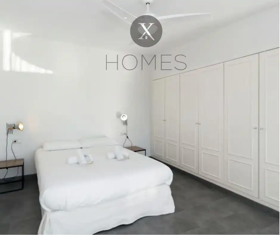 Schlafzimmer von Maisonette zur Miete in Valencia mit Klimaanlage, Möbliert und Gemeinschaftspool