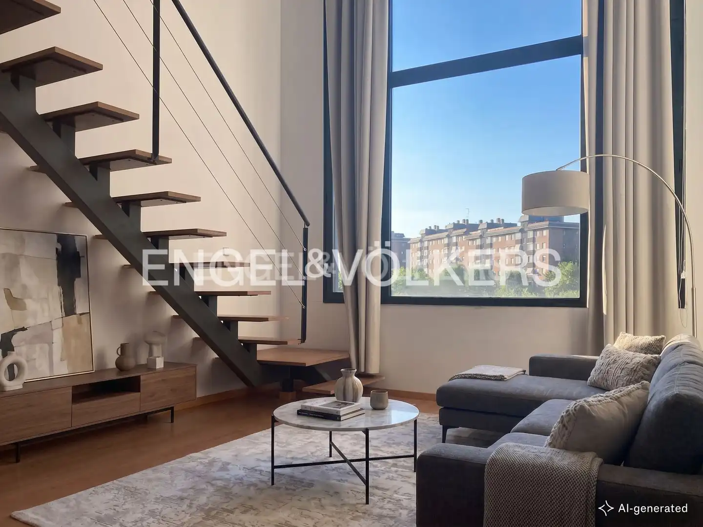Living room of Lofts for sale in San Sebastián de los Reyes  with Air Conditioner, Heating and Swimming Pool