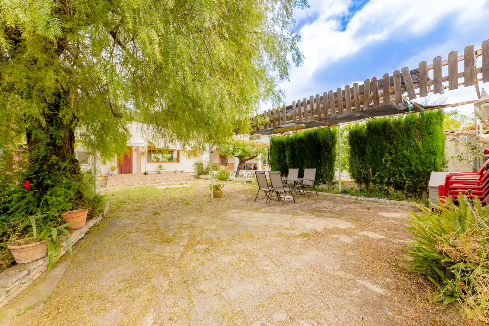Garten von Einfamilien-Reihenhaus zum Verkauf in Alcalalí mit Klimaanlage