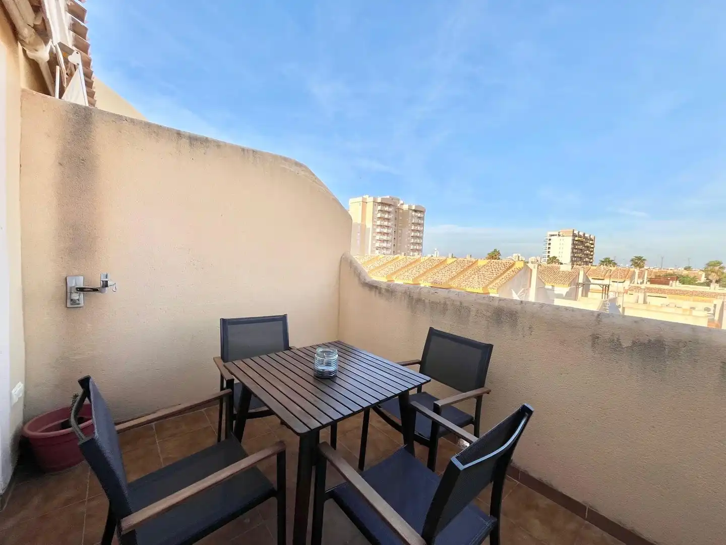 Terraza de Ático de alquiler en Cartagena con Aire acondicionado, Calefacción y Terraza