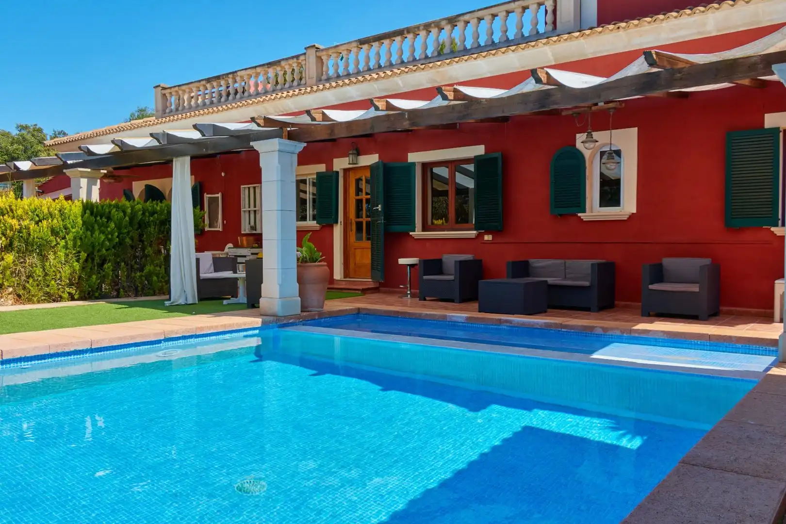 Piscina de Finca rústica en venta en Llucmajor con Aire acondicionado, Jardín privado y Terraza