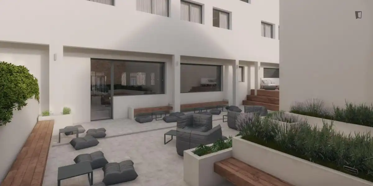 Terrace of Flat for share in Barcelona  with Furnished and Internet