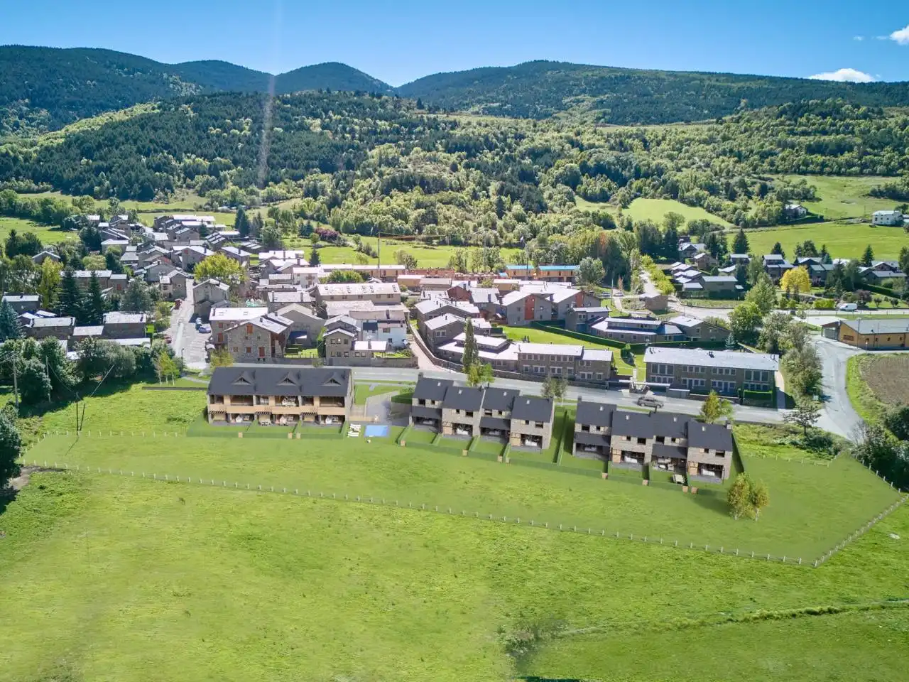 Exterior view of Duplexes for sale in Puigcerdà  with Heating, Private garden and Community pool