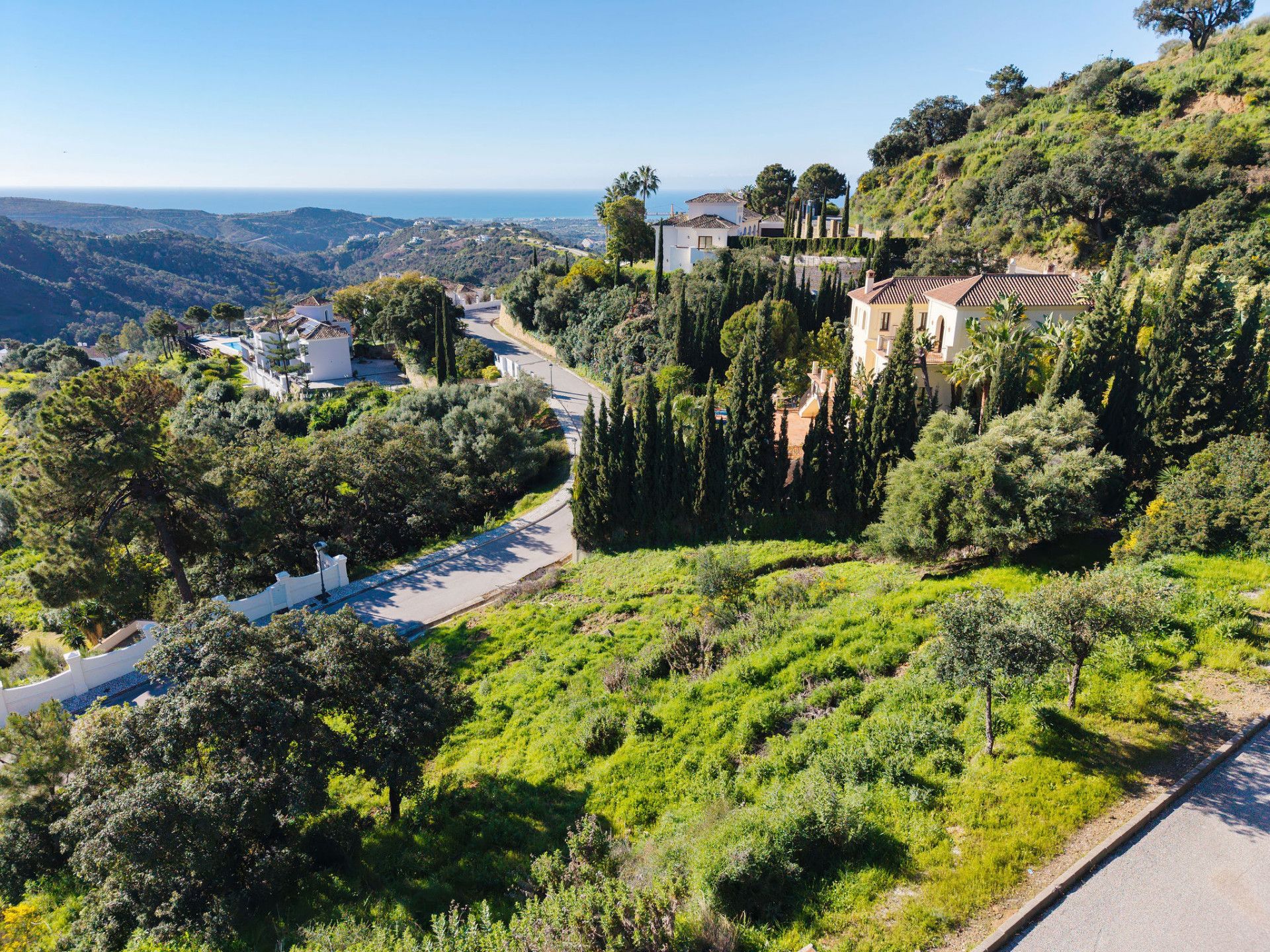 Vista exterior de Casa o xalet en venda en Benahavís amb Jardí privat i Piscina