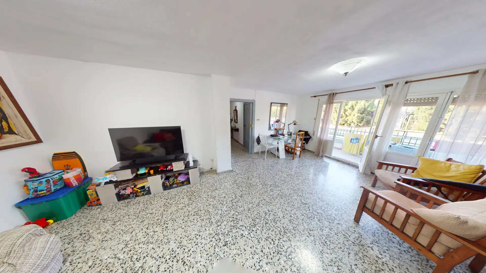 Wohnzimmer von Wohnung zum Verkauf in Alicante / Alacant mit Terrasse, Möbliert und Ofen