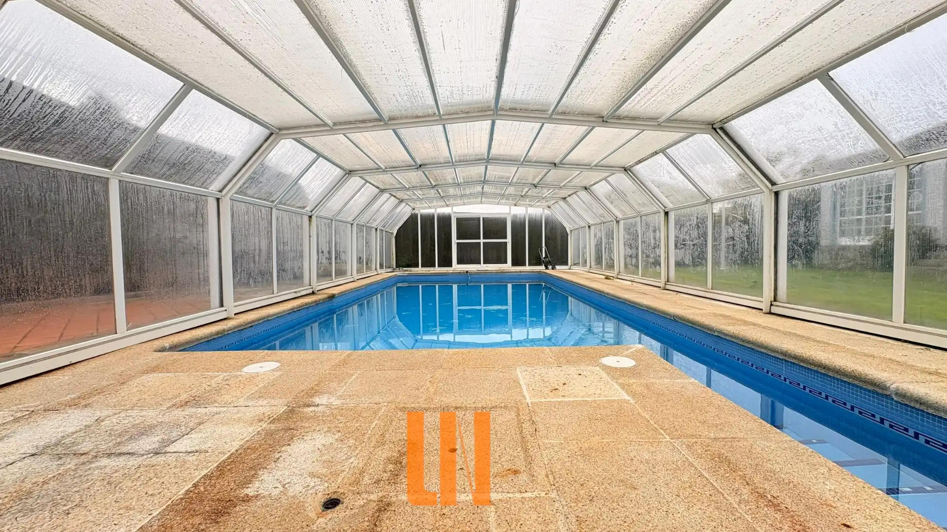 Swimming pool of Houses for sale in Oleiros  with Heating, Private garden and Parquet flooring