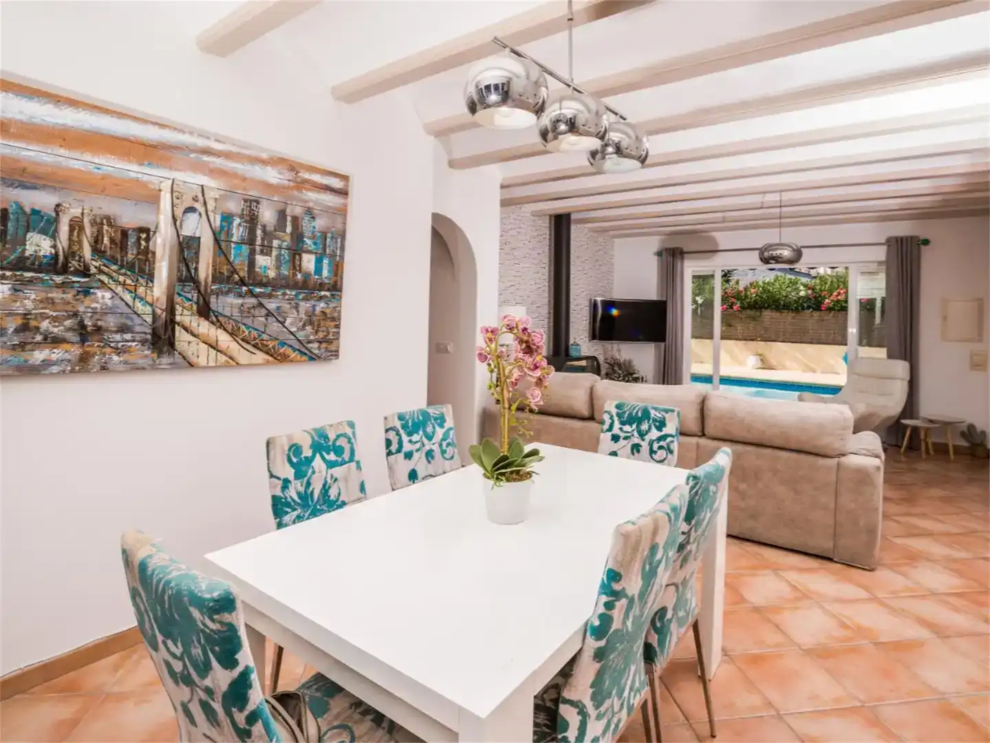 Comedor de Casa o chalet en venta en Jávea / Xàbia con Aire acondicionado y Piscina