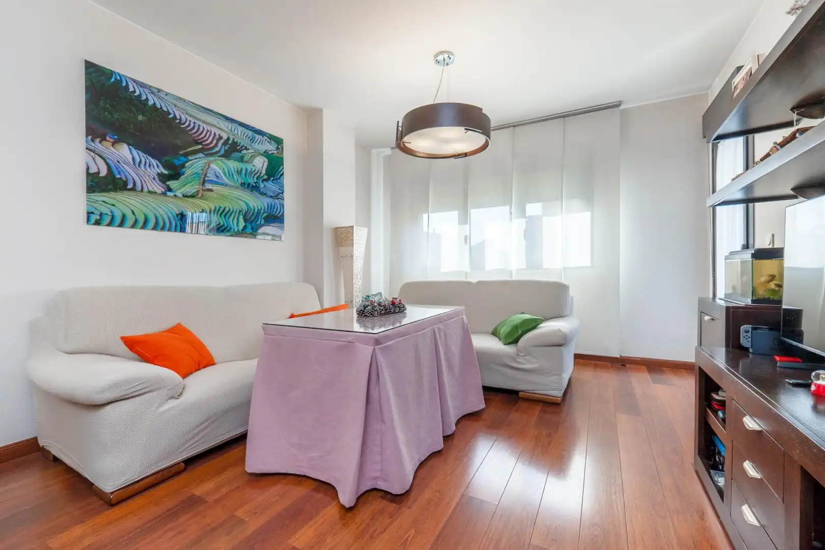 Wohnzimmer von Wohnung zum Verkauf in Granada mit Heizung, Privatgarten und Balkon