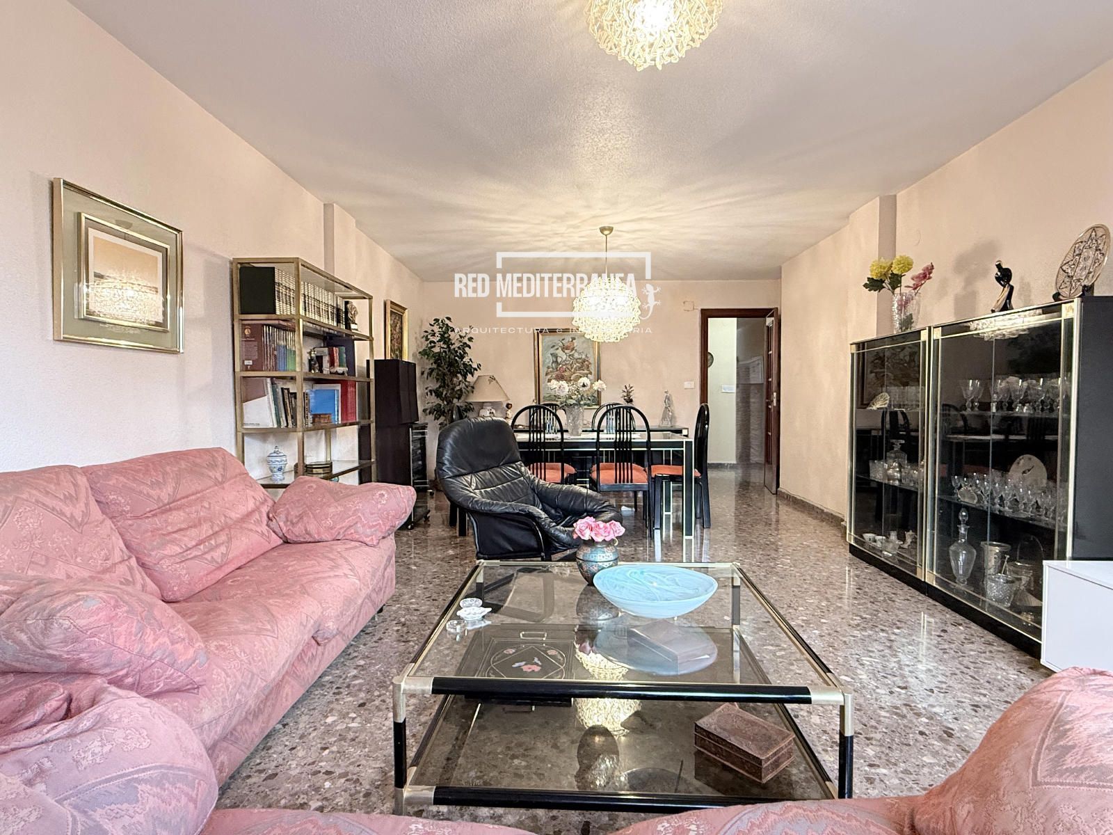 Sala d'estar de Pis en venda en Gandia amb Terrassa, Traster i Moblat