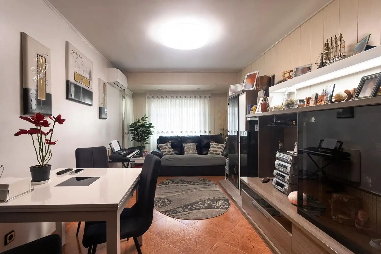 Wohnzimmer von Wohnung zum Verkauf in Alcalá de Henares mit Klimaanlage, Heizung und Terrasse