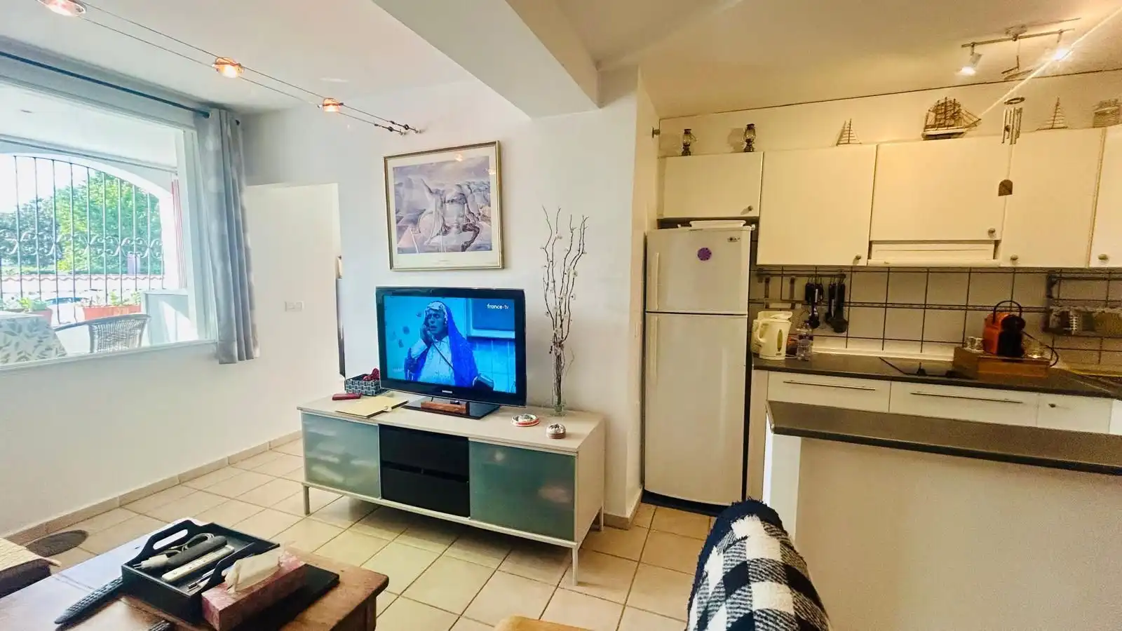 Sala de estar de Apartamento en venta en Empuriabrava con Aire acondicionado, Terraza y Piscina comunitaria