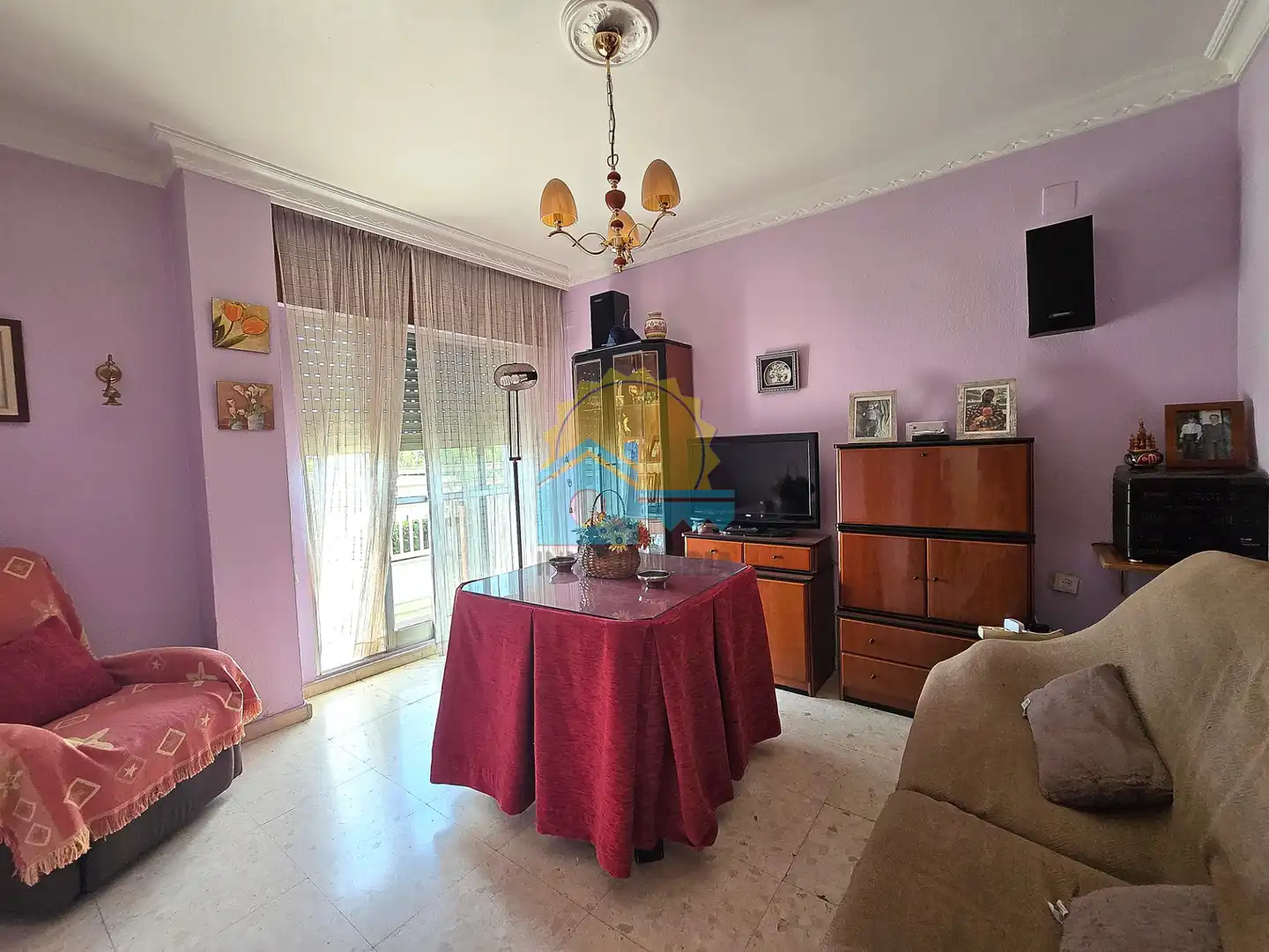 Sala d'estar de Pis en venda en Huelva amb Terrassa, Moblat i Balcó