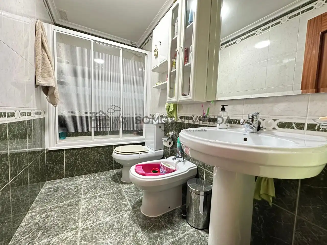 Badezimmer von Einfamilien-Reihenhaus zum Verkauf in Barbadás mit Heizung, Privatgarten und Terrasse