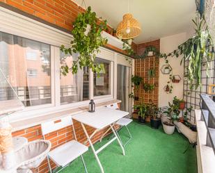 Balcony of Flat for sale in  Madrid Capital  with Air Conditioner, Heating and Terrace