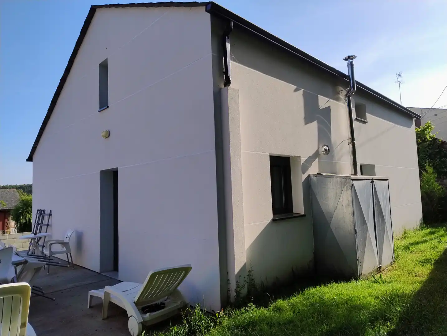 Vista exterior de Casa o chalet en venta en Begonte con Calefacción, Jardín privado y Parquet