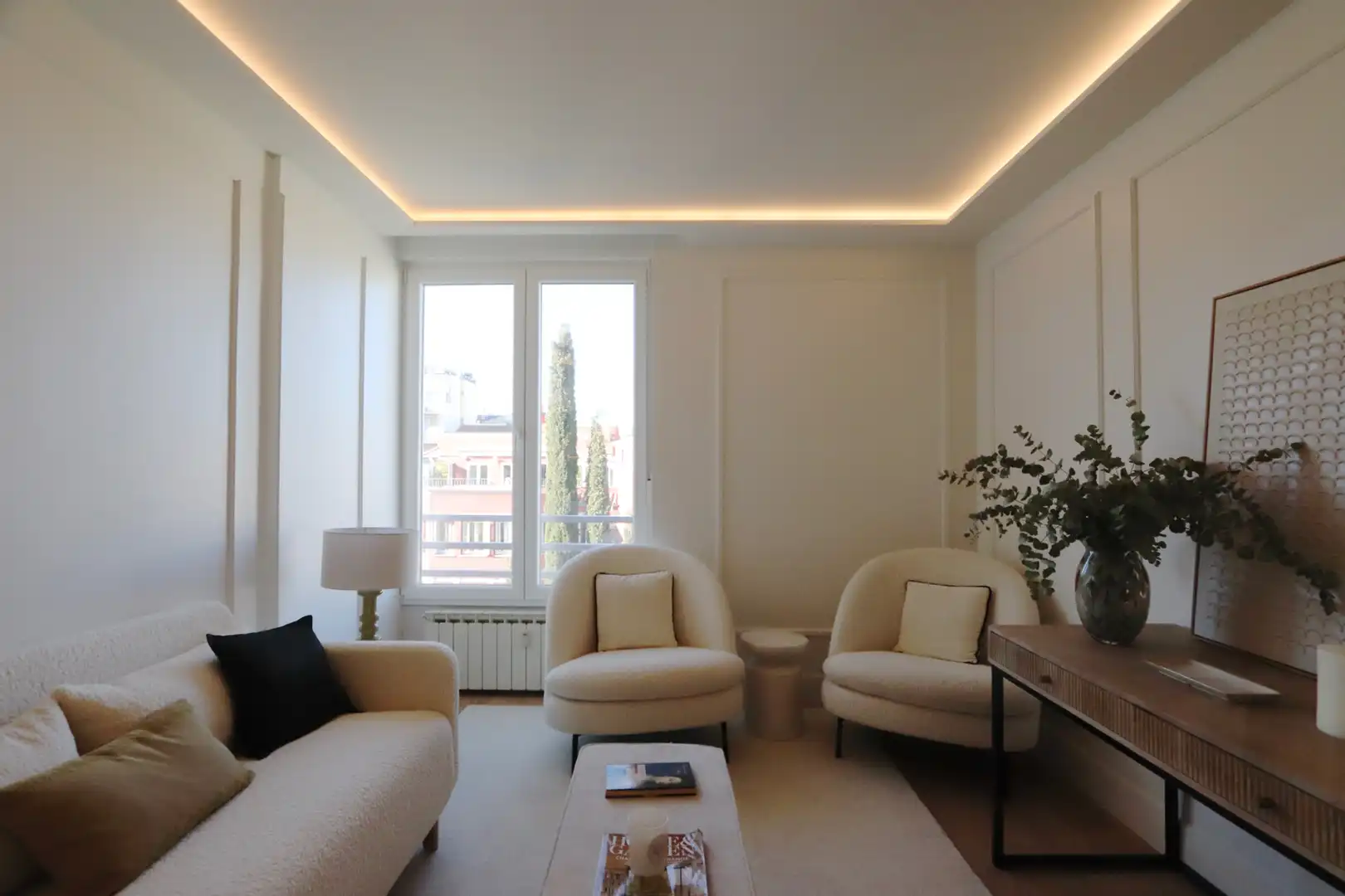 Sala de estar de Apartamento en venta en Madrid con Aire acondicionado, Calefacción y Parquet
