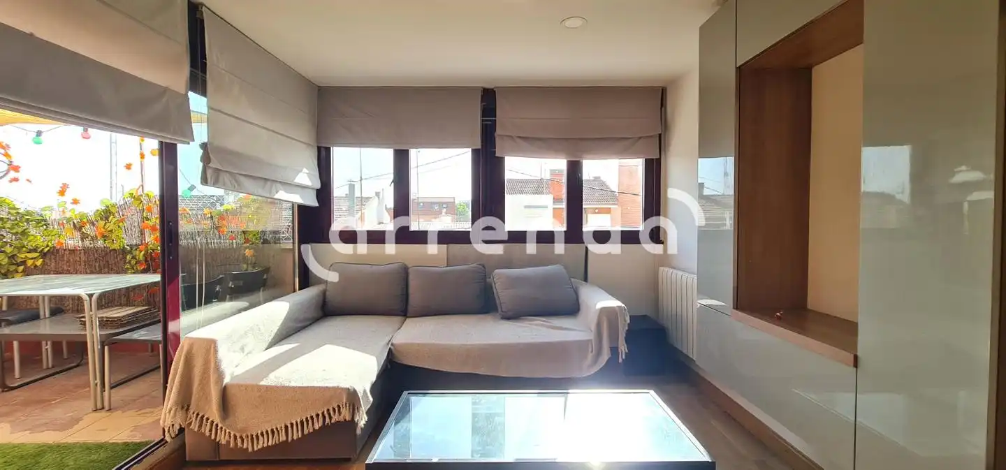 Sala de estar de Ático de alquiler en Madrid