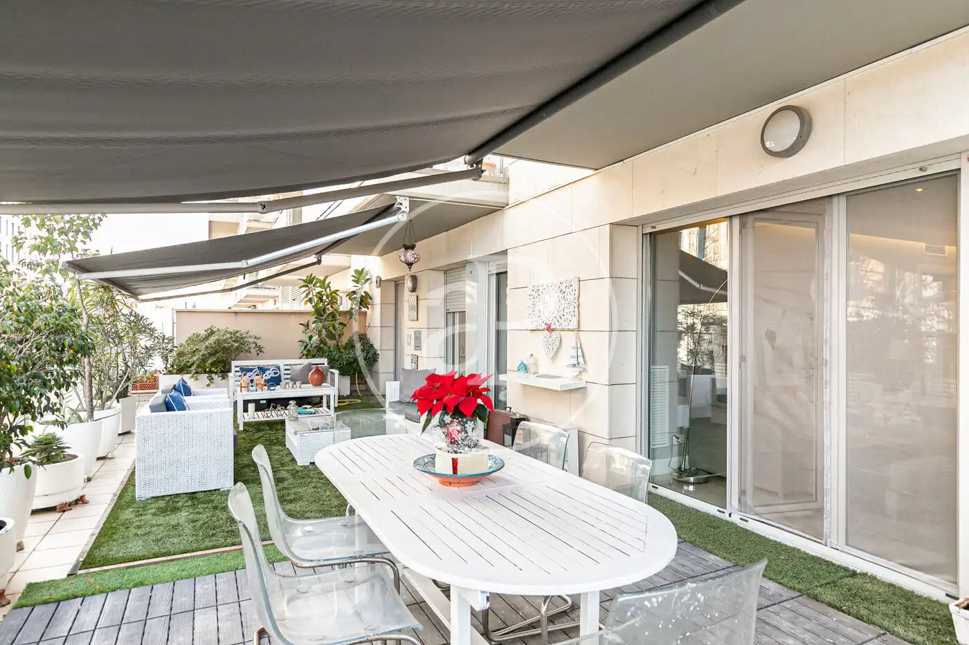 Terrace of Flat for rent in Badalona  with Air Conditioner, Heating and Terrace