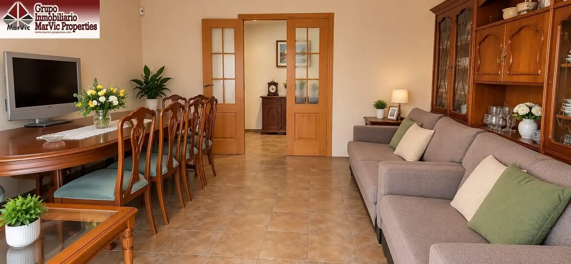 Sala d'estar de Pis en venda en Benidorm amb Aire condicionat, Terrassa i Moblat