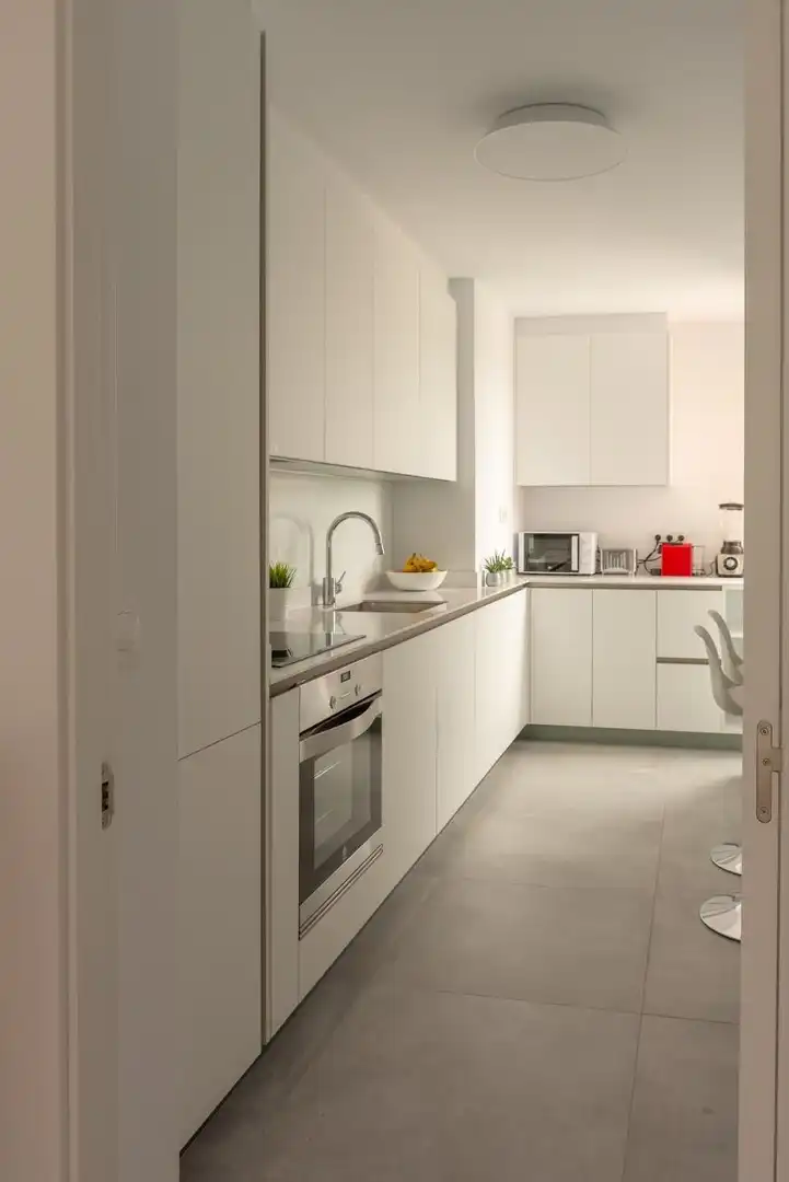 Küche von Wohnung zur Miete in Santander mit Heizung und Privatgarten