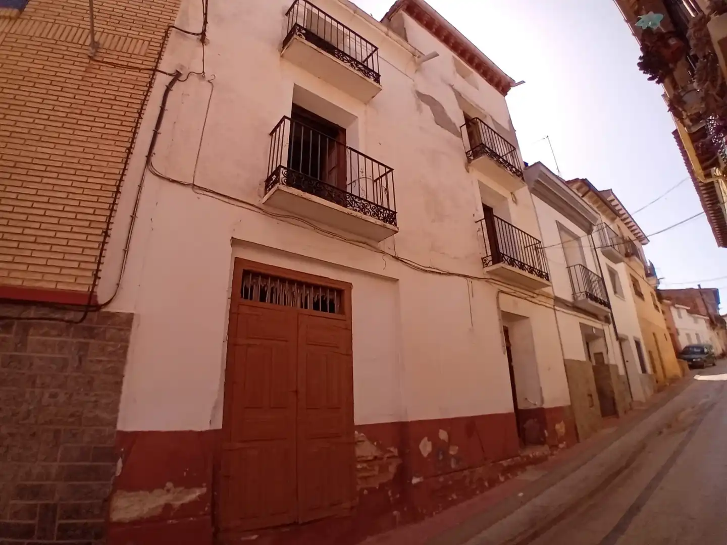 Exterior view of Detached homes for sale in Aguarón  with Balcony