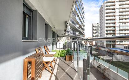 Terrace of Apartment for sale in Badalona  with Air Conditioner, Heating and Parquet flooring