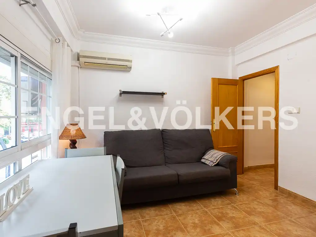 Living room of Flat for rent in Valencia  with Air Conditioner, Heating and Terrace