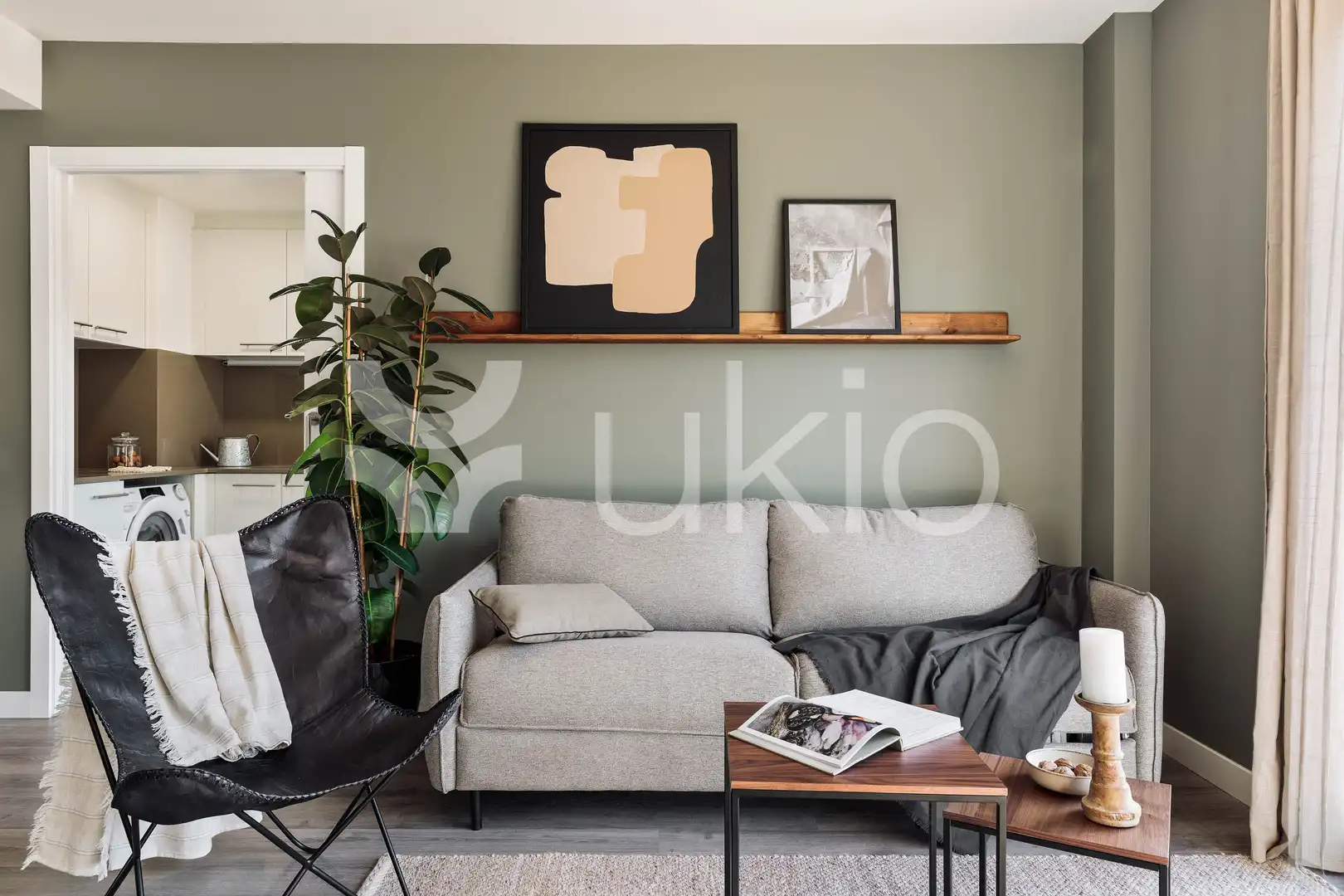 Living room of Apartments for rent in Barcelona  with Air Conditioner, Heating and Terrace