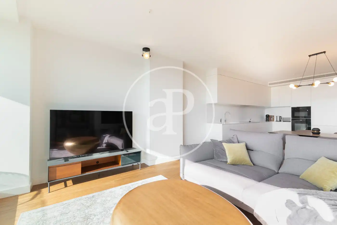 Sala de estar de Piso de alquiler en Barcelona con Aire acondicionado, Calefacción y Terraza