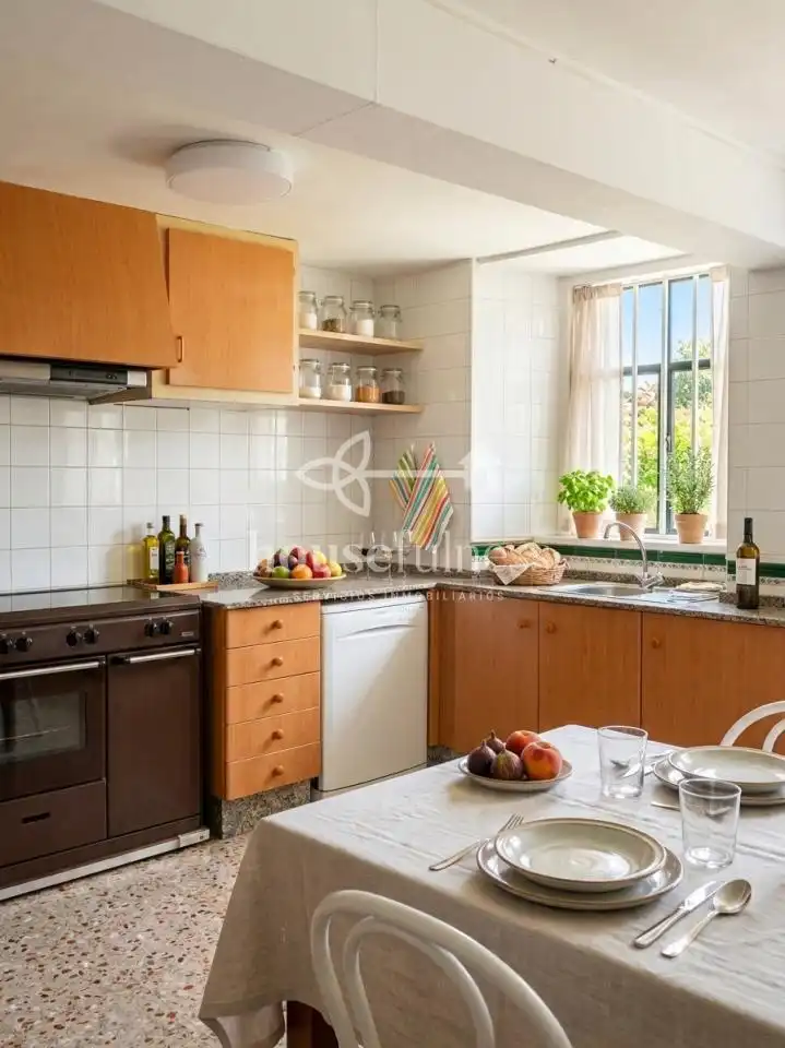 Cocina de Finca rústica de alquiler en Ferrol con Calefacción, Jardín privado y Terraza