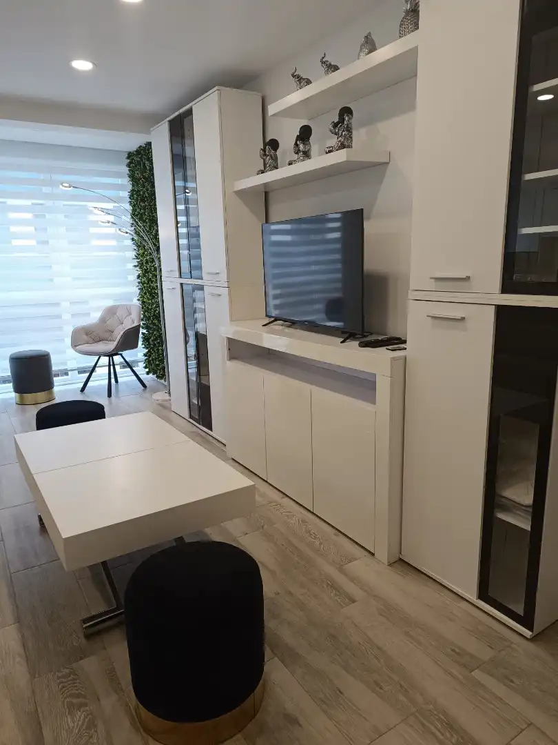Living room of Flat for rent in Gijón   with Heating and Furnished