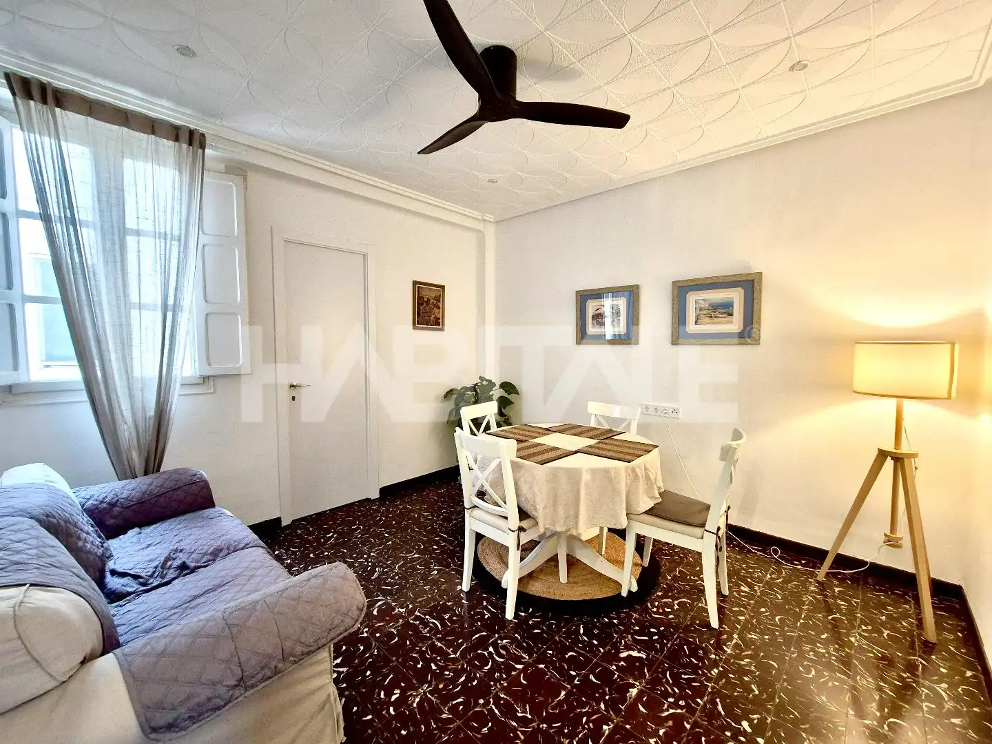 Wohnzimmer von Wohnung zur untervermieten in Valencia mit Möbliert