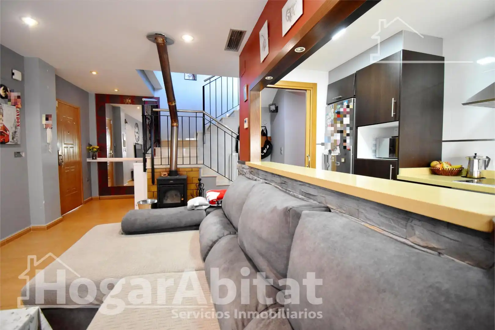Sala de estar de Ático en venta en Vilallonga / Villalonga con Aire acondicionado y Terraza