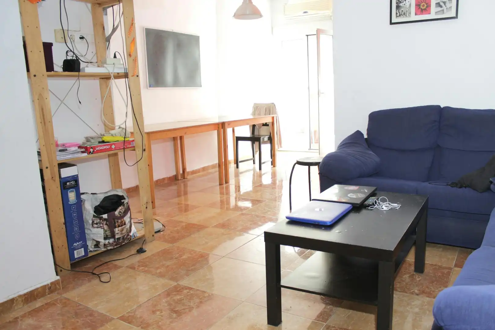 Sala d'estar de Pis per a compartir en Sevilla amb Aire condicionat, Moblat i Rentadora