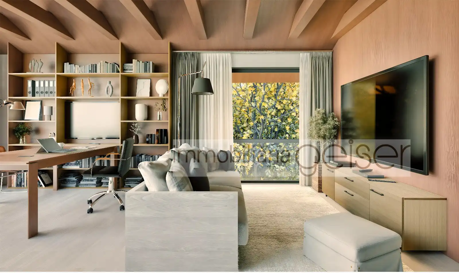 Sala de estar de Casa adosada en venta en Ordino con Jardín privado, Trastero y Balcón
