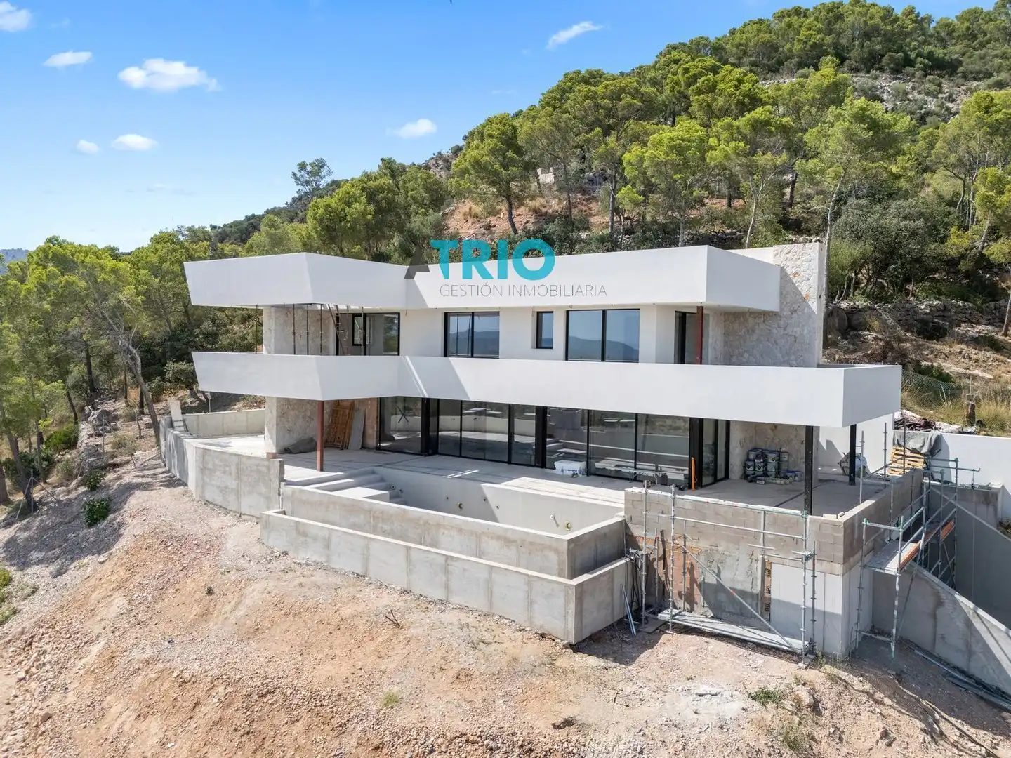 Vista exterior de Casa o xalet en venda en Bunyola amb Aire condicionat, Terrassa i Piscina