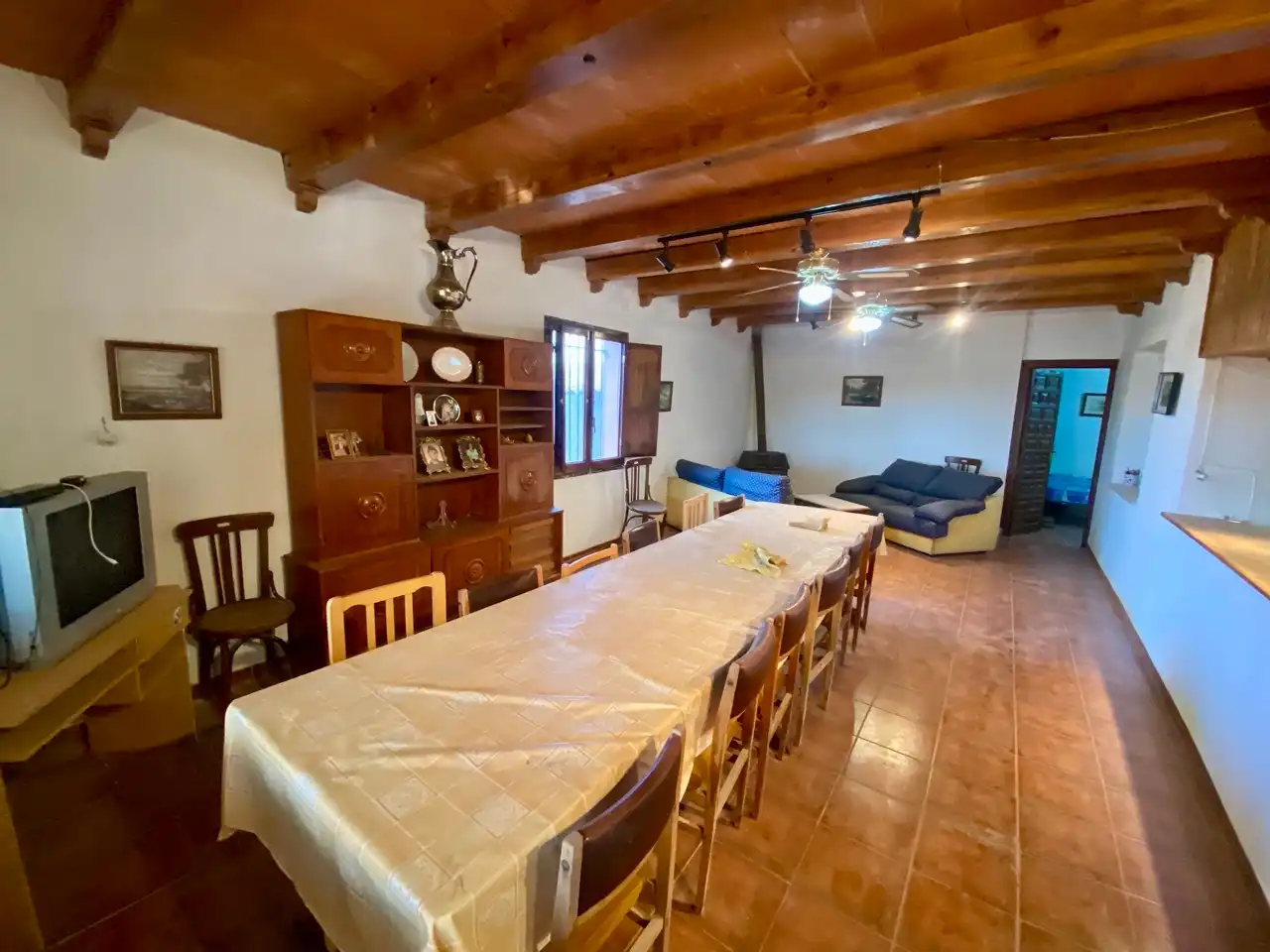 Menjador de Casa o xalet en venda en Villarrubia de los Ojos amb Aire condicionat, Calefacció i Jardí privat