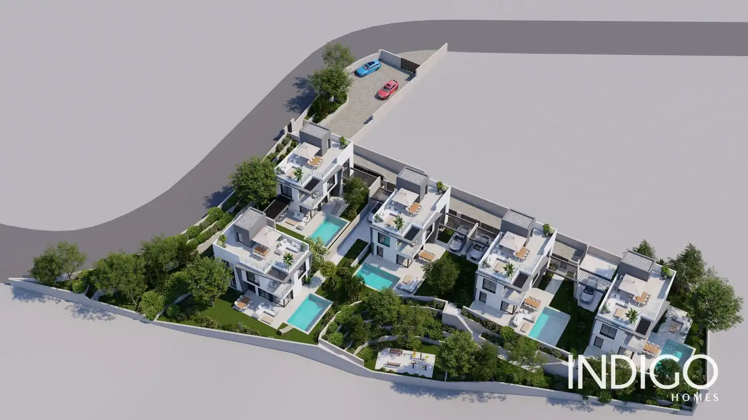 Exterior view of Houses for sale in Villajoyosa / La Vila Joiosa  with Air Conditioner, Heating and Terrace