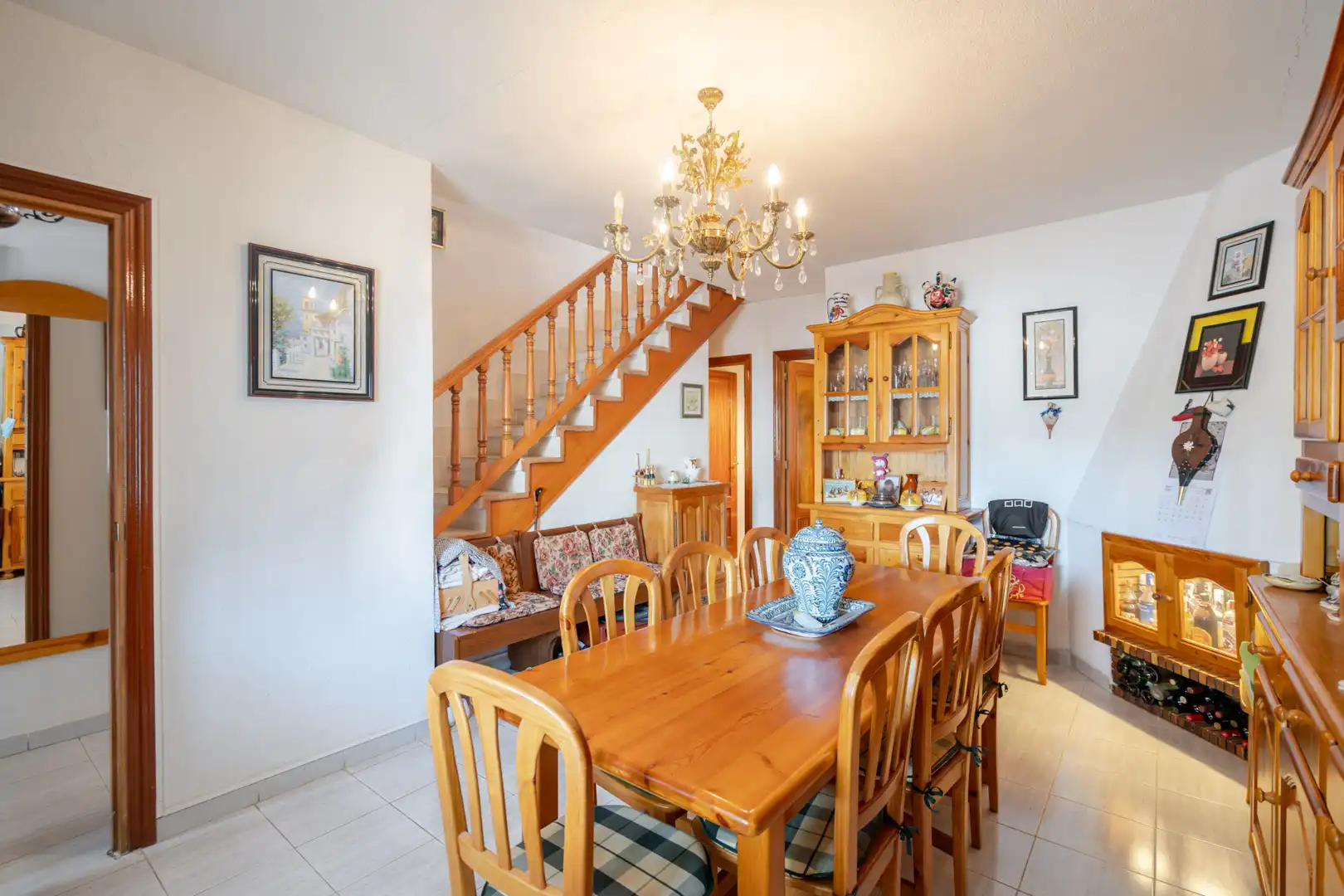 Dining room of Detached homes for sale in El Tiemblo   with Heating, Terrace and Community pool