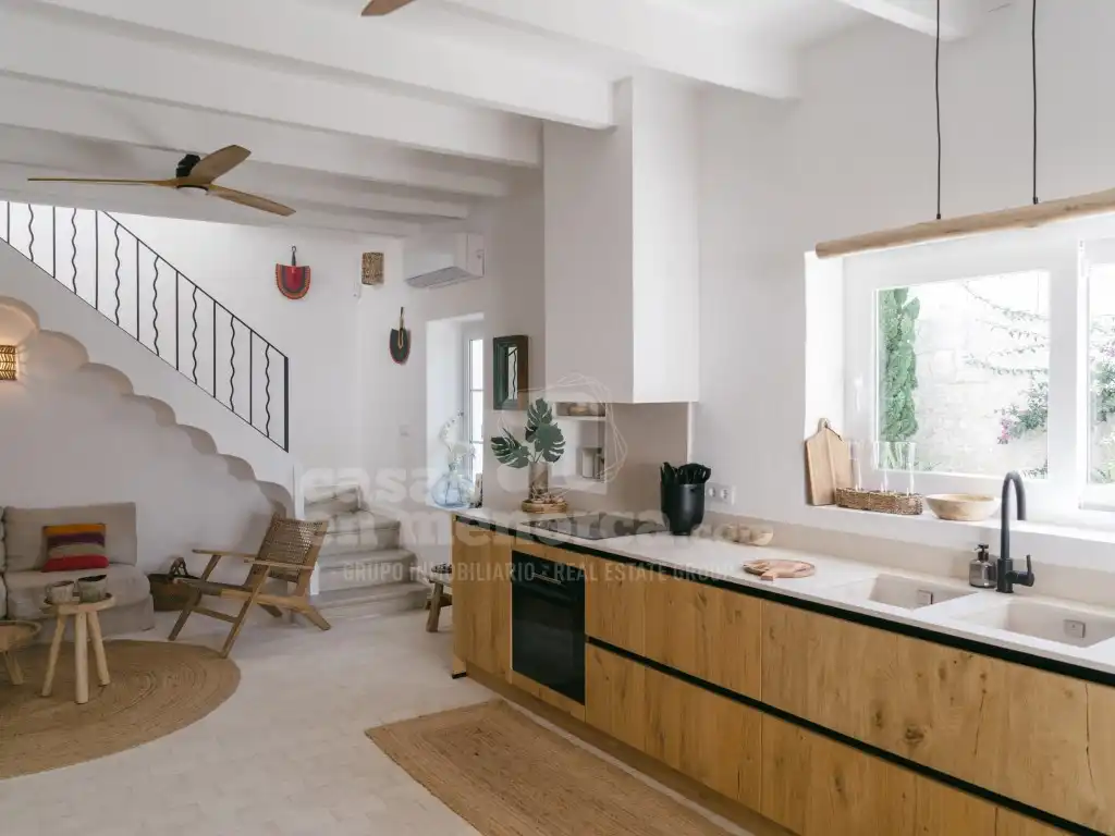 Cocina de Casa o chalet en venta en Es Castell con Aire acondicionado, Calefacción y Jardín privado