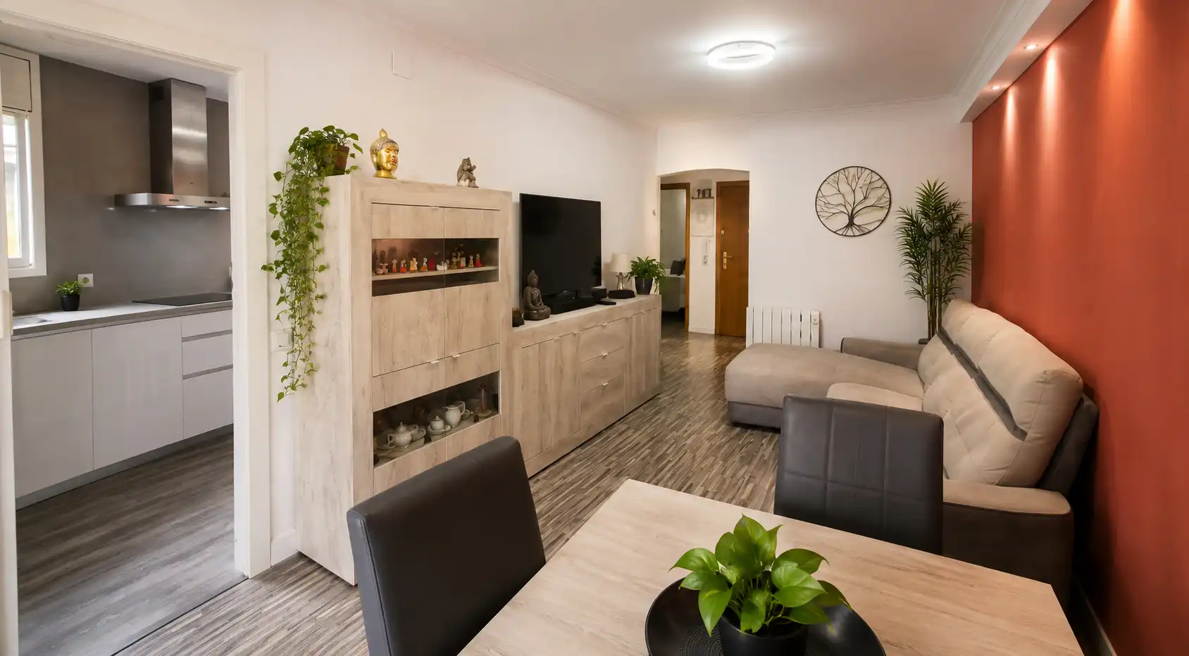 Sala d'estar de Pis en venda en Badalona amb Aire condicionat, Calefacció i Terrassa