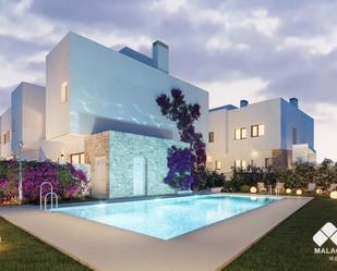 Swimming pool of Single-family semi-detached for sale in Málaga Capital  with Air Conditioner, Private garden and Terrace