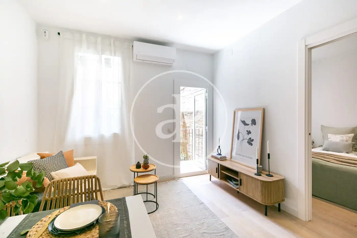 Sala de estar de Piso en venta en Barcelona con Aire acondicionado, Calefacción y Balcón