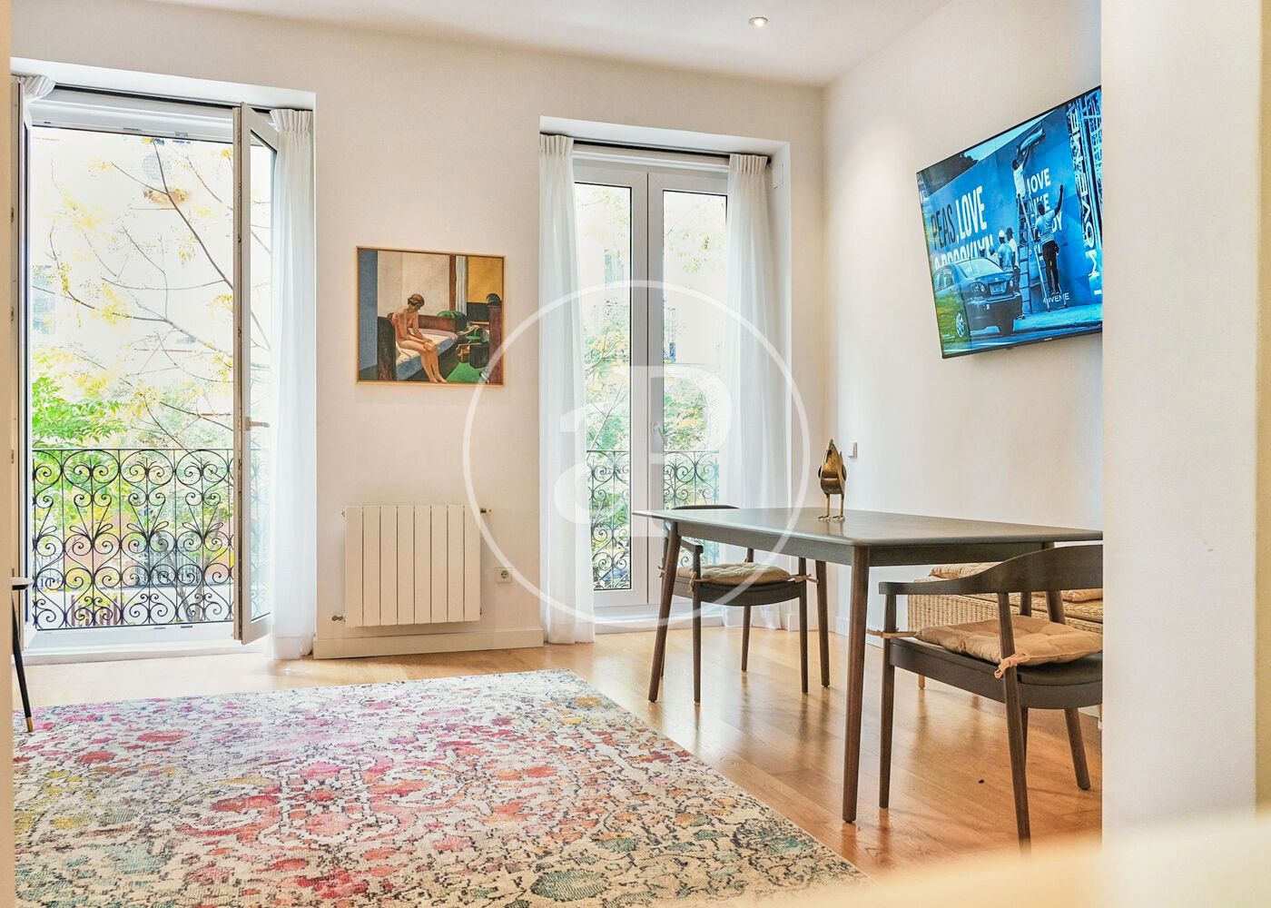 Vista exterior de Piso de alquiler en  Madrid Capital con Aire acondicionado, Calefacción y Amueblado