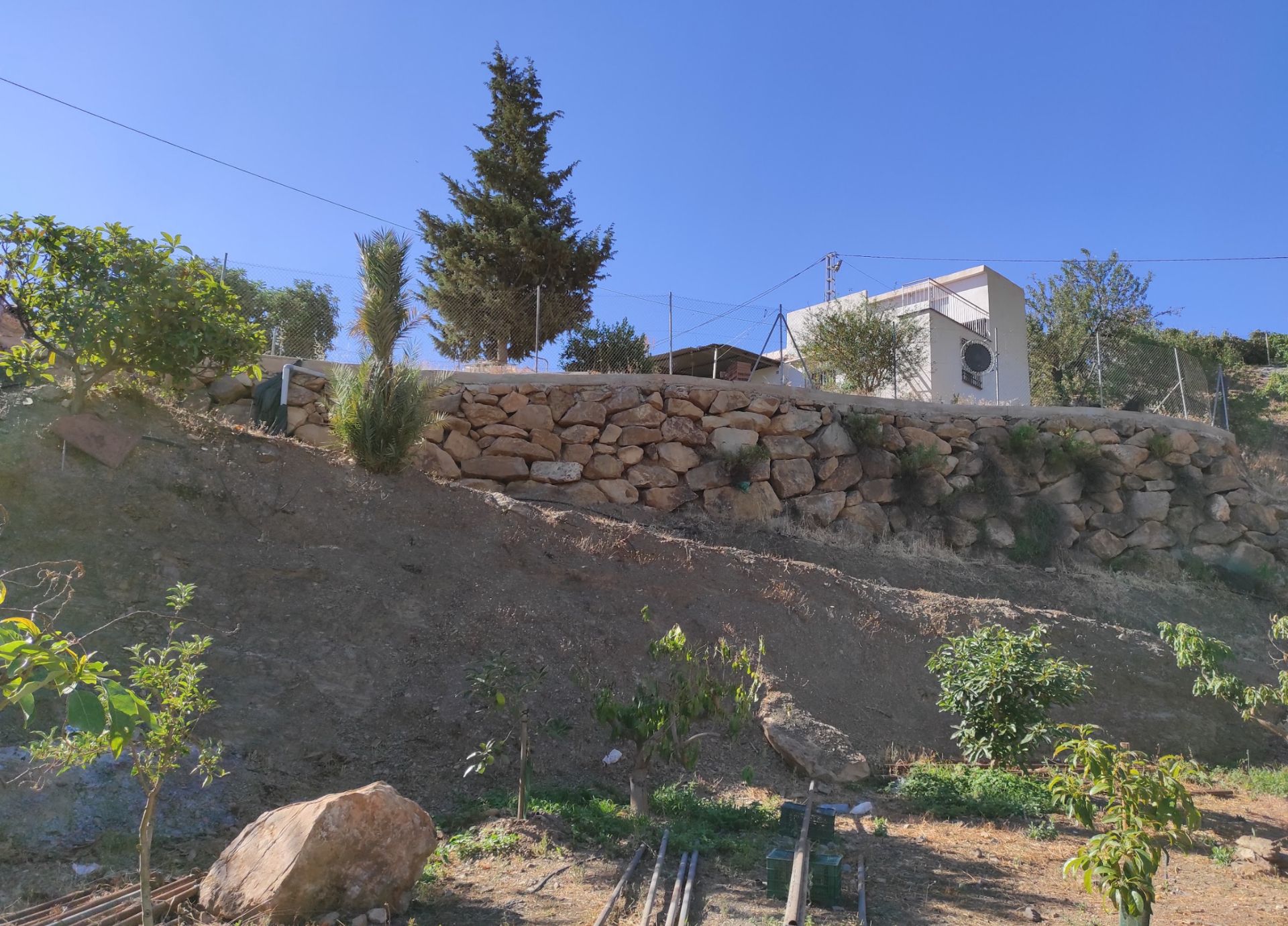 Exterior view of Country house for sale in Benamocarra  with Private garden, Terrace and Storage room
