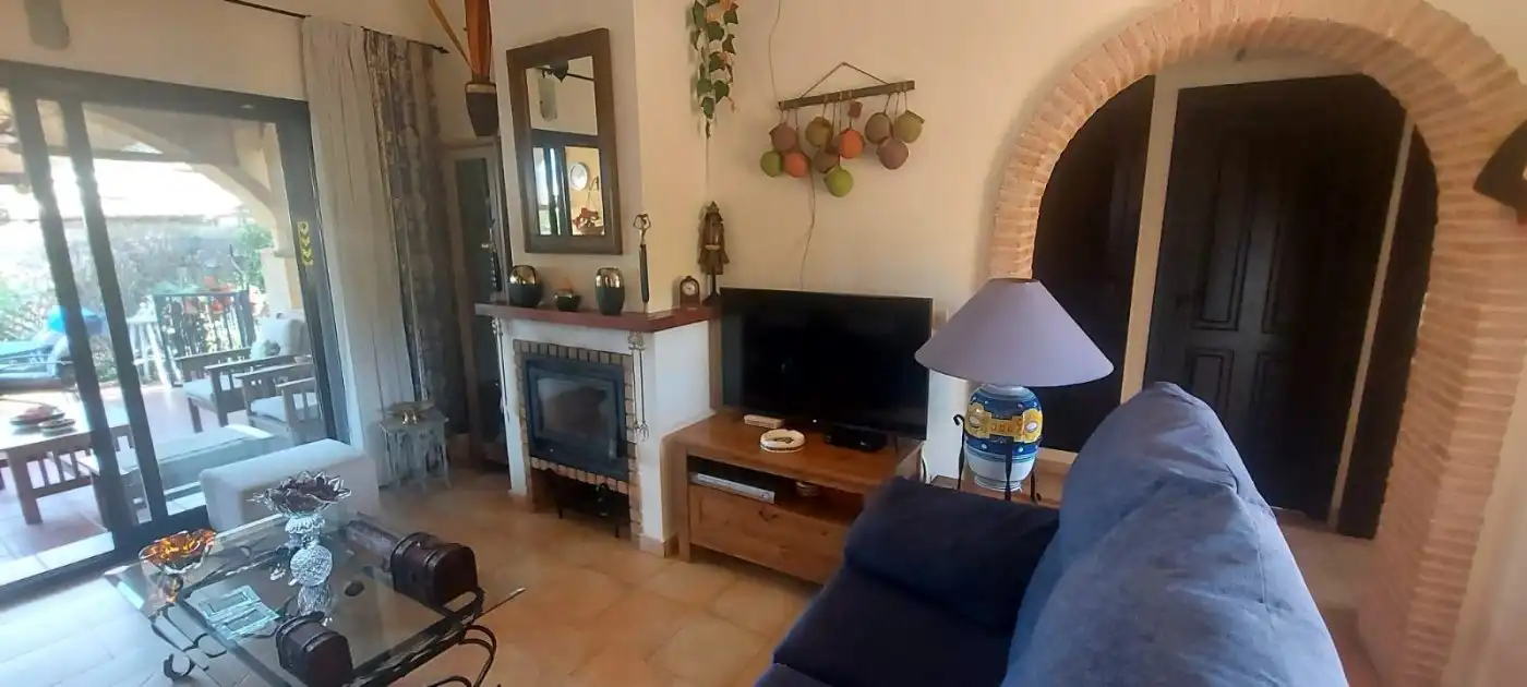 Sala d'estar de Finca rústica en venda en Fuente Álamo de Murcia amb Aire condicionat, Calefacció i Jardí privat